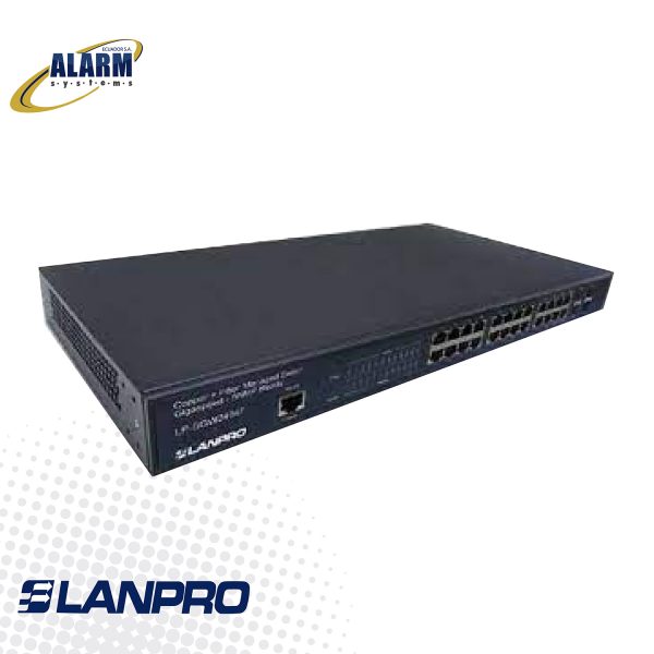 Switch LP-SGW2404F (24 Ptos. de cobre + 4 Ptos de fibra Gigabit) 10/100/1000 Mbps